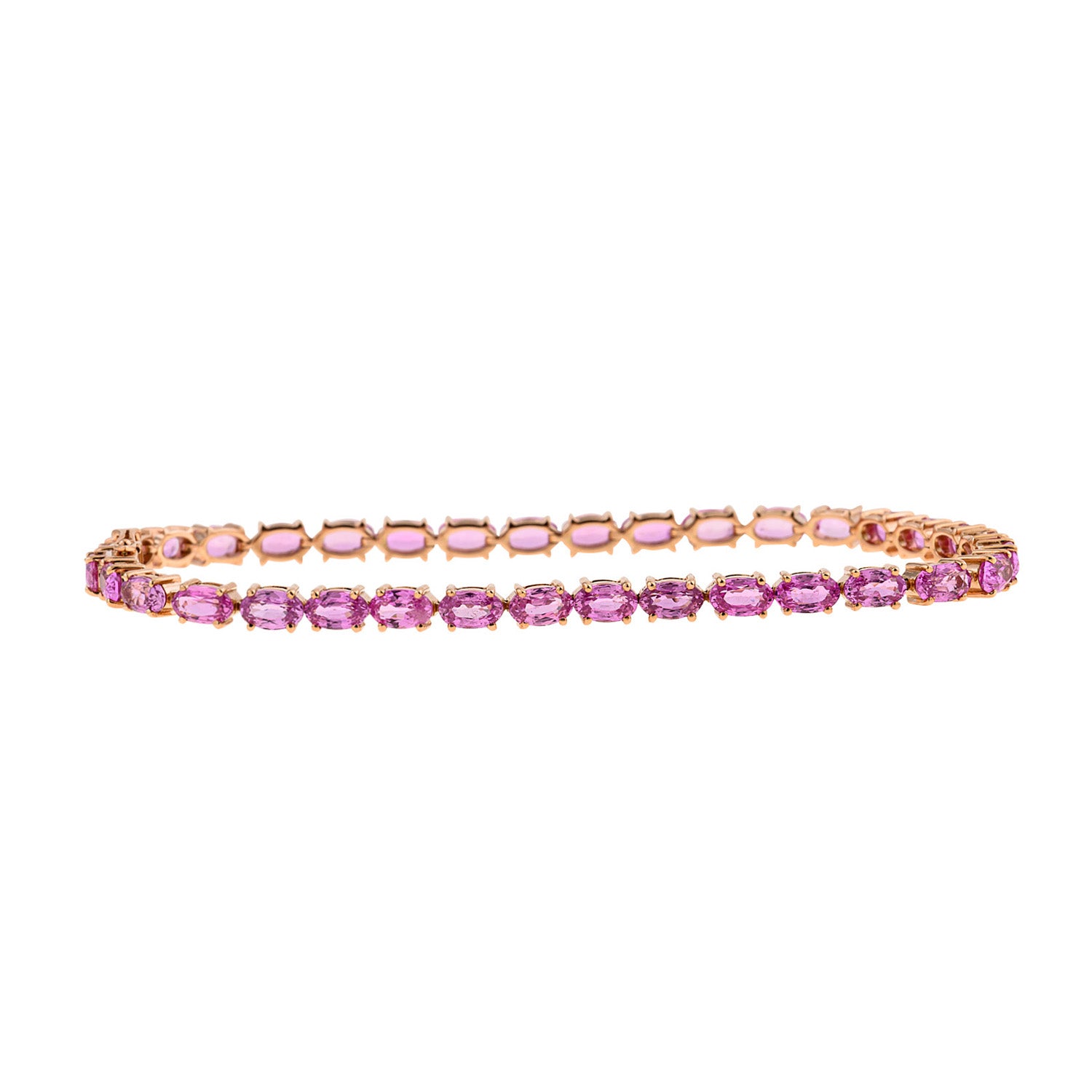 Tennis bracelet. Classic diamond Bracelet. Fine jewelry. Diamond Bracelet. Wedding gift. Gift for wife. Anatol jewelry. Golden Hall. Kifissia. Athens. Gold and diamond bracelet. Κοσμήματα Κηφισιά. Χρυσά κοσμήματα. Βραχιόλι χρυσό με διαμάντια. Βραχιόλι Ριβιέρα. Ριβιέρα χεριού. Pink sapphire bracelet.