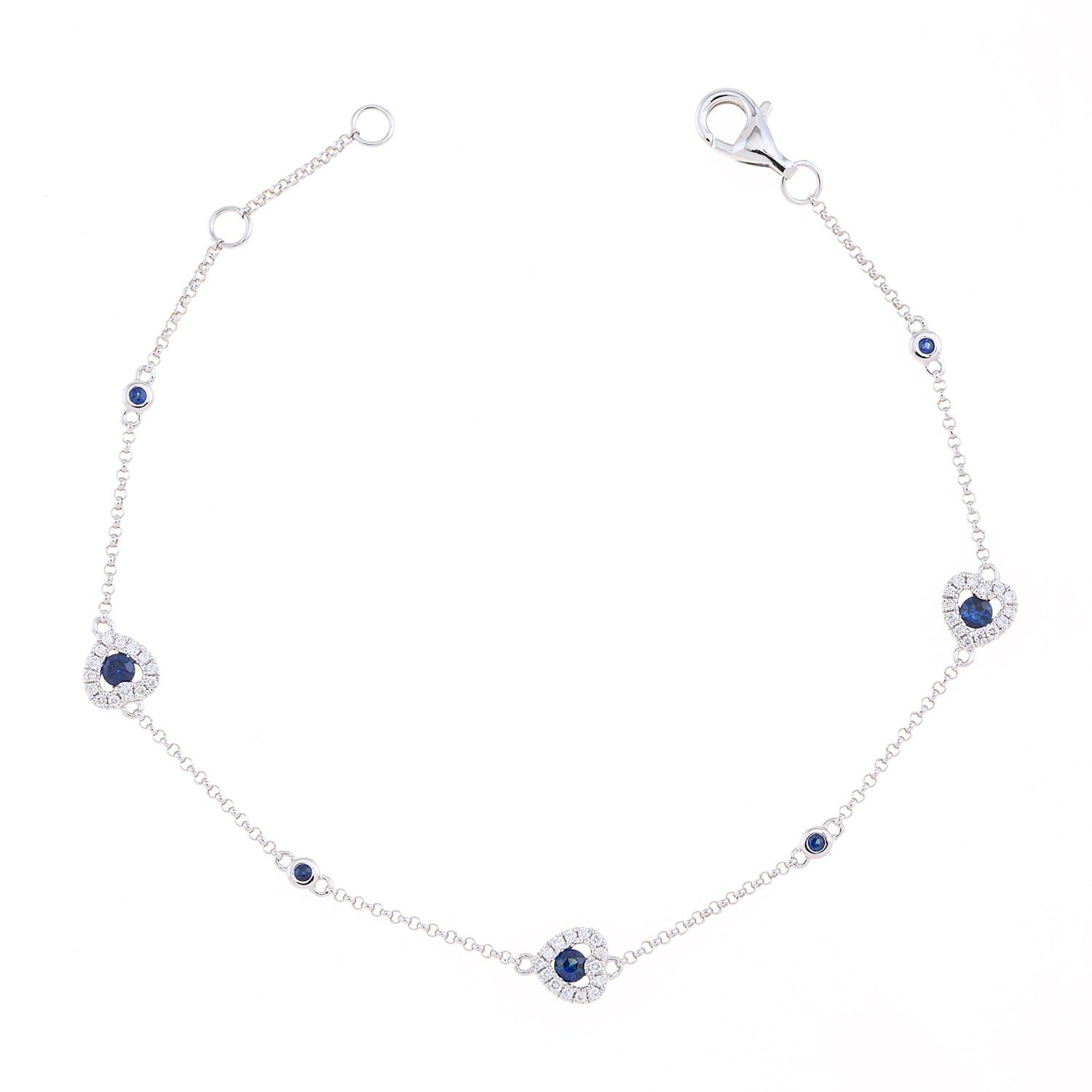 Blue Hearts Bracelet