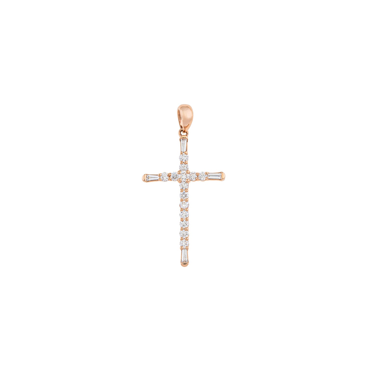 Diamond Cross. Gold and diamond cross. Cross for christening. Cross for baptism. Evan Anatol. Golden Hall. Greece.