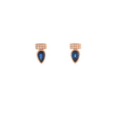 Sapphire Earring. Earrings. 18K gold earring. White Gold, yellow gold, rose gold. Perfect Gift. Earring gift. Fine jewelry. Anatol. Kifissia. Golden Hall. Σκουλαρίκι χρυσό. Σκουλαρίκι  με ζαφείρια. Σκουλαρίκι τρυπητό. Σκουλαρίκι με ζαφείρι. Σκουλαρίκι με διαμάντια. Athens. Κηφισιά. Σκουλαρίκι με μπριγιάν.