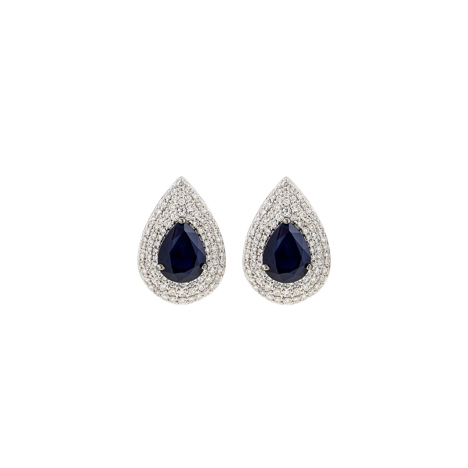Sapphire Earring. Earrings. 18K gold earring. White Gold, yellow gold, rose gold. Perfect Gift. Earring gift. Fine jewelry. Anatol. Kifissia. Golden Hall. Σκουλαρίκι χρυσό. Σκουλαρίκι  με ζαφείρια. Σκουλαρίκι τρυπητό. Σκουλαρίκι με ζαφείρι. Σκουλαρίκι με διαμάντια. Athens. Κηφισιά. Σκουλαρίκι με μπριγιάν.
