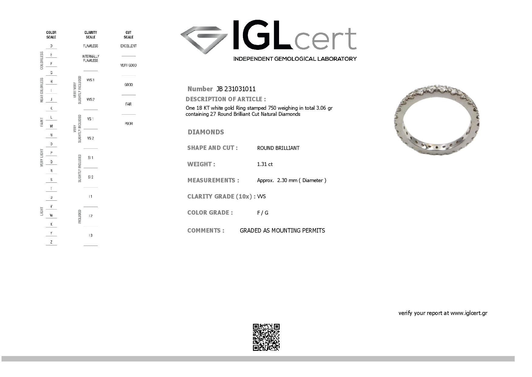 Gold and diamond ring. Eternity ring. Diamond wedding band. Diamond eternity ring. Anatol jewellery. Golden Hall. Fine jewellery. Χρυσά κοσμήματα. Κοσμήματα Κηφισιά. Βέρες γάμου. Διαμαντένια βέρα. Βέρα με διαμάντια. Δαχτυλίδι σειρέ με μπριγιάν. Σειρέ δαχτυλίδι με διαμάντια.