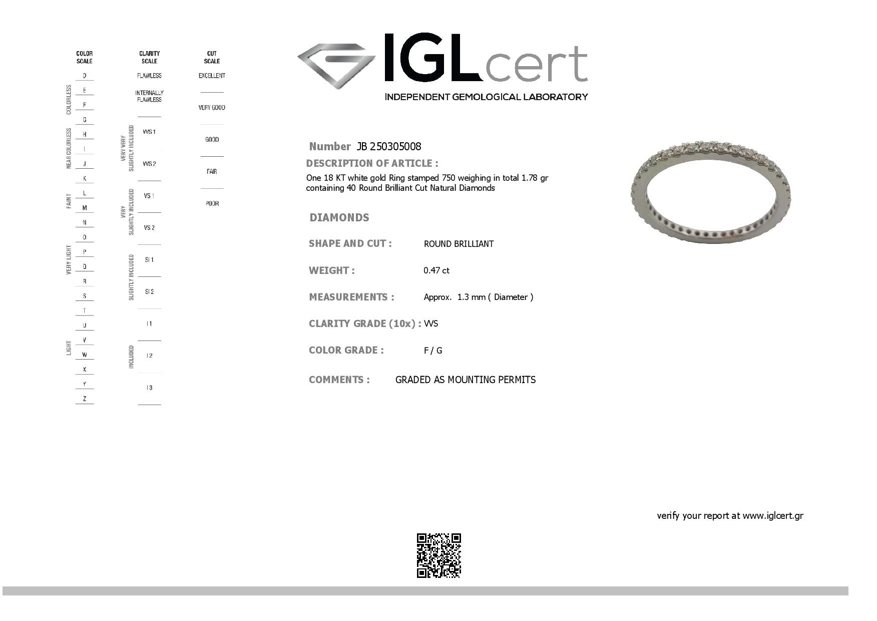 0.47ct Diamond Eternity Ring