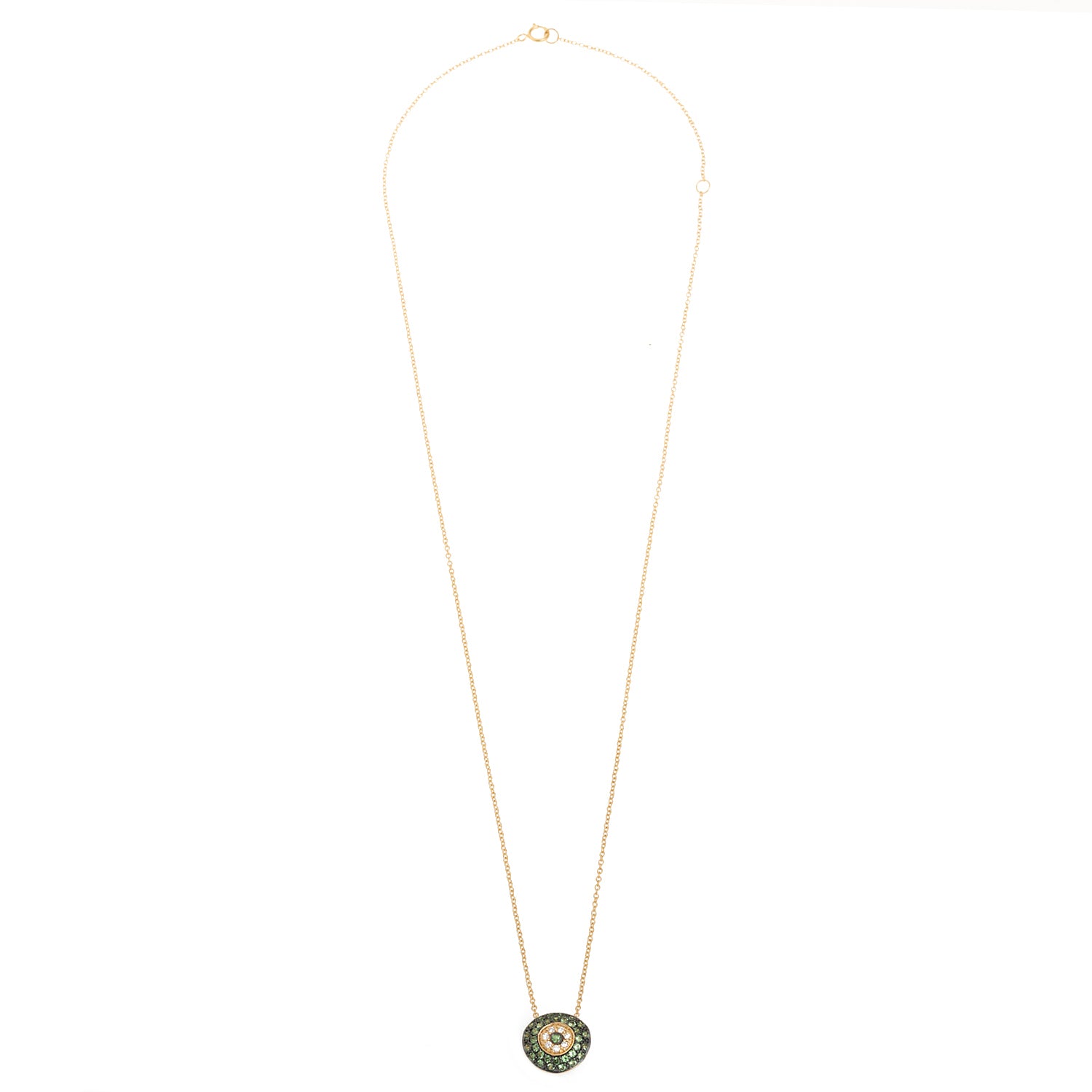 Tsavorite Pebble Evil Eye