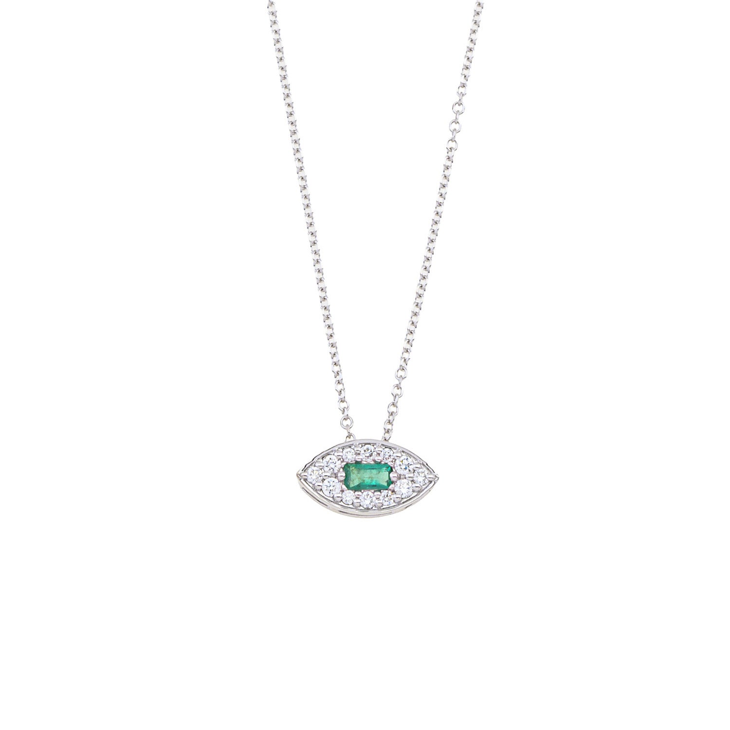 Green Dash Eye Necklace