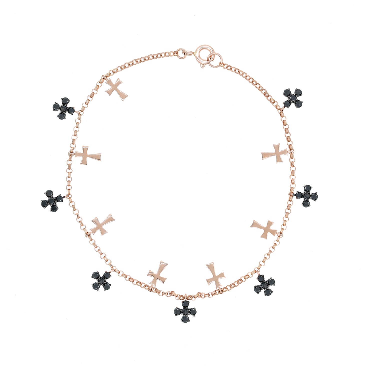 Diamond Cross Bracelet