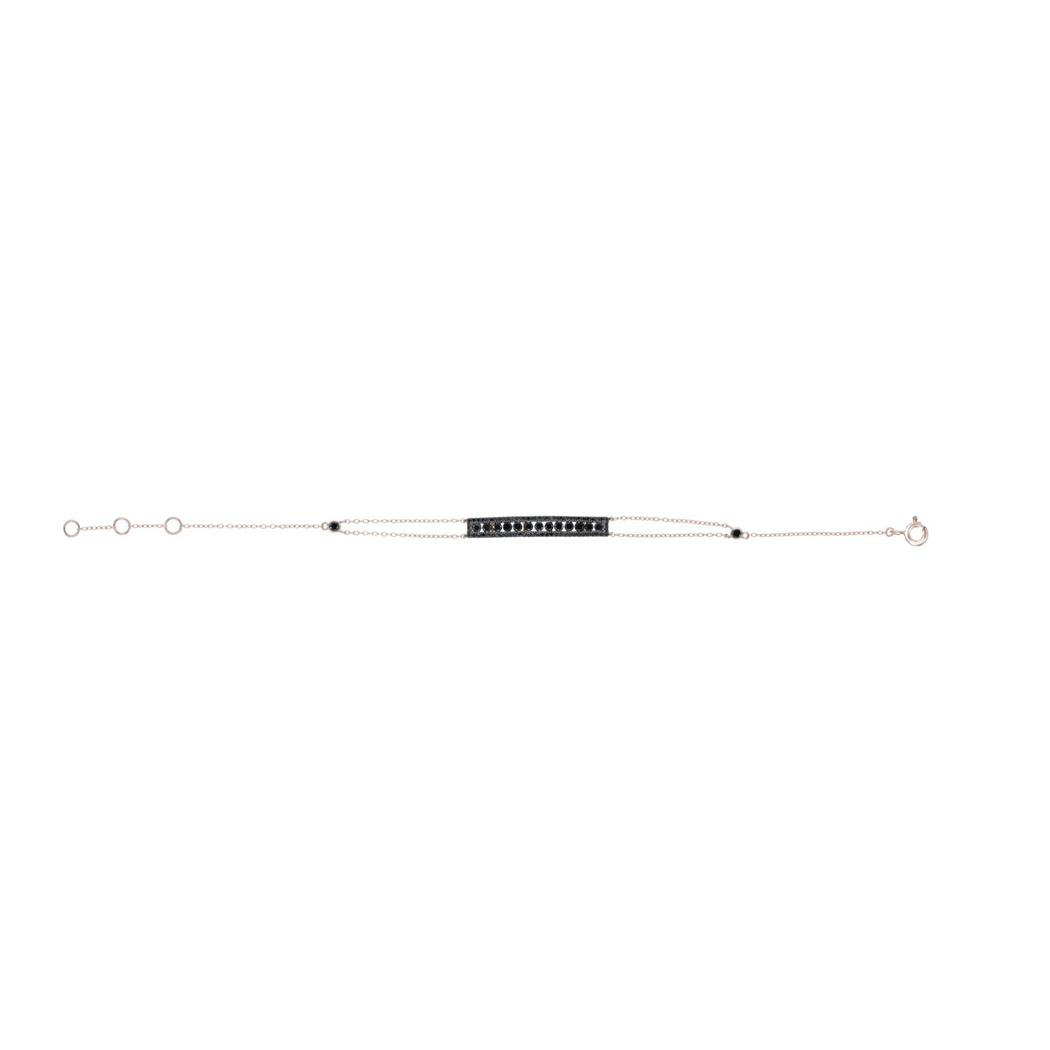 Black Diamond Bar Bracelet