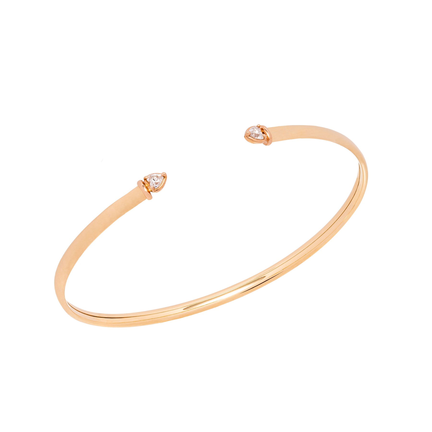 Diamond heart bangle bracelet. Bangle bracelet. Diamond heart bracelet