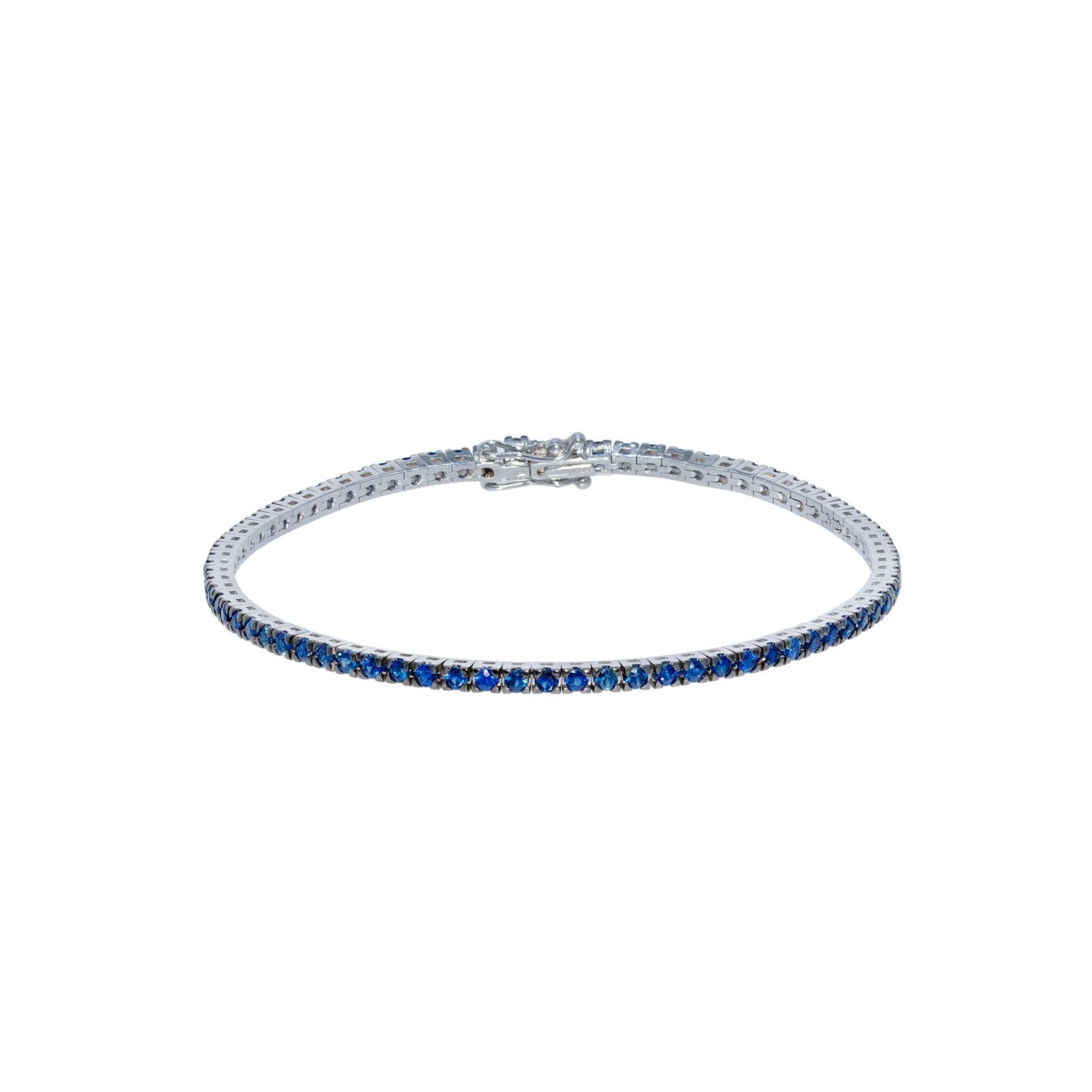 Tennis bracelet. Classic sapphire Bracelet. Fine jewelry. Diamond Bracelet. Wedding gift. Gift for wife. Anatol jewelry. Golden Hall. Kifissia. Athens. Gold and diamond bracelet. Κοσμήματα Κηφισιά. Χρυσά κοσμήματα. Βραχιόλι χρυσό με διαμάντια. Βραχιόλι Ριβιέρα. Ριβιέρα χεριού.