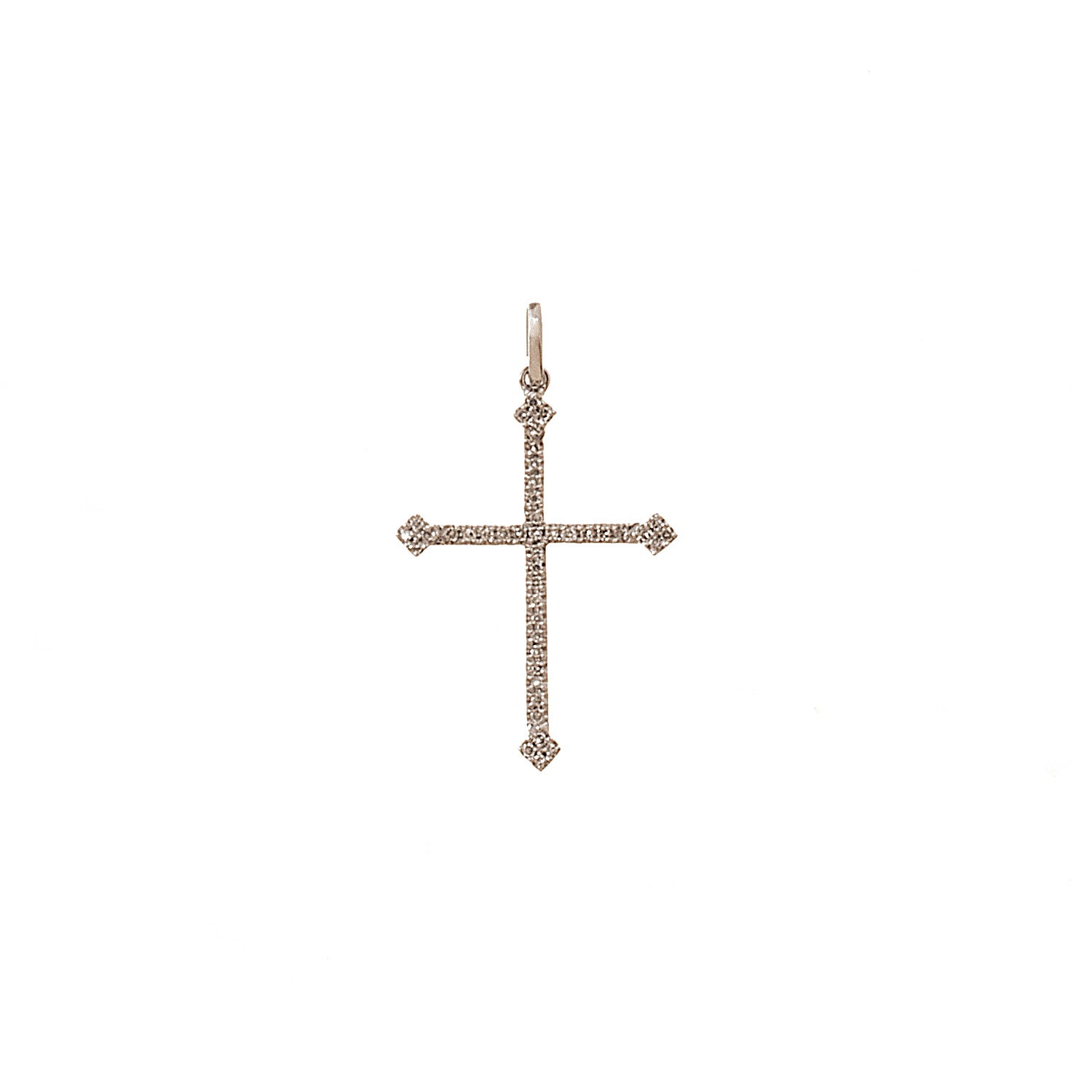 Diamond Cross. Gold and diamond cross. Cross for christening. Cross for baptism. Fine jewellery. Anatol jewellery. Χρυσά κοσμήματα. Κοσμήματα Κηφισιά. Σταυρός χρυσός. Σταυρός με διαμάντια. Βαφτιστικός σταυρός. Σταυρός για βάφτιση.  Σταυρός με μπριγιάν.