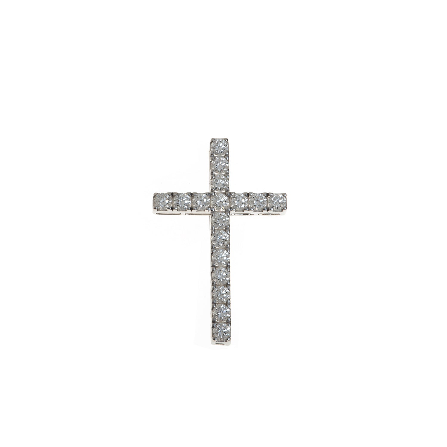 Diamond Cross. Gold and diamond cross. Cross for christening. Cross for baptism. Fine jewellery. Anatol jewellery. Χρυσά κοσμήματα. Κοσμήματα Κηφισιά. Σταυρός χρυσός. Σταυρός με διαμάντια. Βαφτιστικός σταυρός. Σταυρός για βάφτιση.  Σταυρός με μπριγιάν.