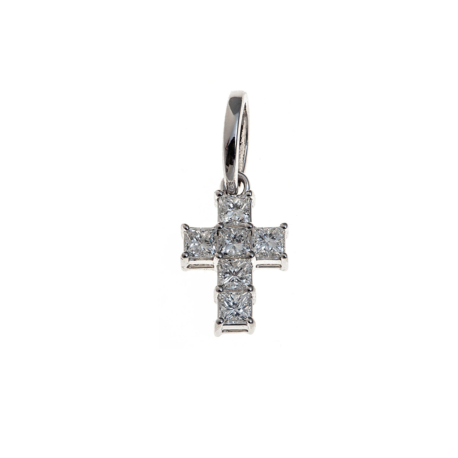 Diamond Cross. Gold and diamond cross. Cross for christening. Cross for baptism. Fine jewellery. Anatol jewellery. Χρυσά κοσμήματα. Κοσμήματα Κηφισιά. Σταυρός χρυσός. Σταυρός με διαμάντια. Βαφτιστικός σταυρός. Σταυρός για βάφτιση.  Σταυρός με μπριγιάν.