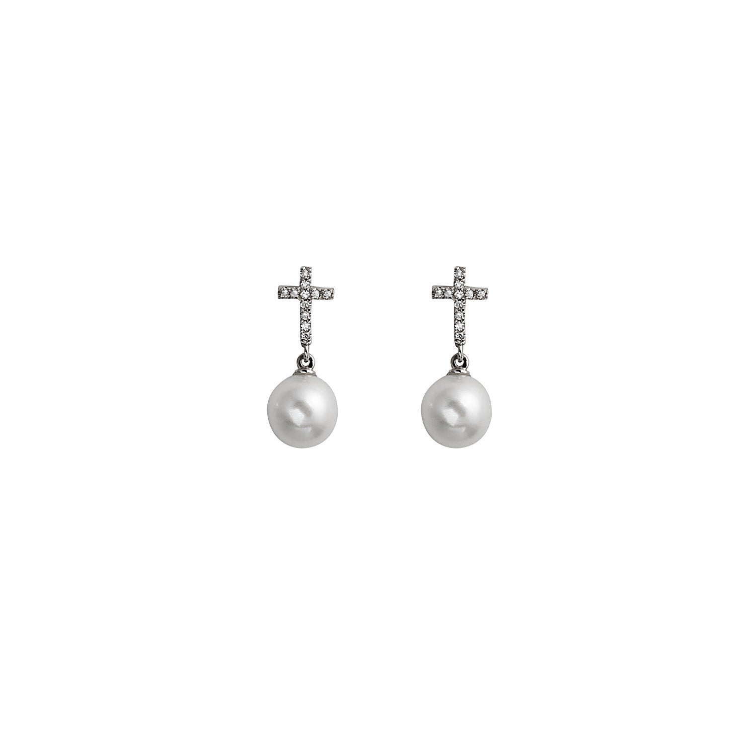 Pearl Earring. Earrings. 18K gold earring. Fresh water pearl. White Gold, yellow gold, rose gold. Perfect Gift. Earring gift. Hanging Pearl. Chain Erring. Fine jewelry. Anatol. Σκουλαρίκι χρυσό. Σκουλαρίκι  με μαργαριτάρι. Σκουλαρίκι αλυσίδα. Σκουλαρίκι με πέρλα. Athens.