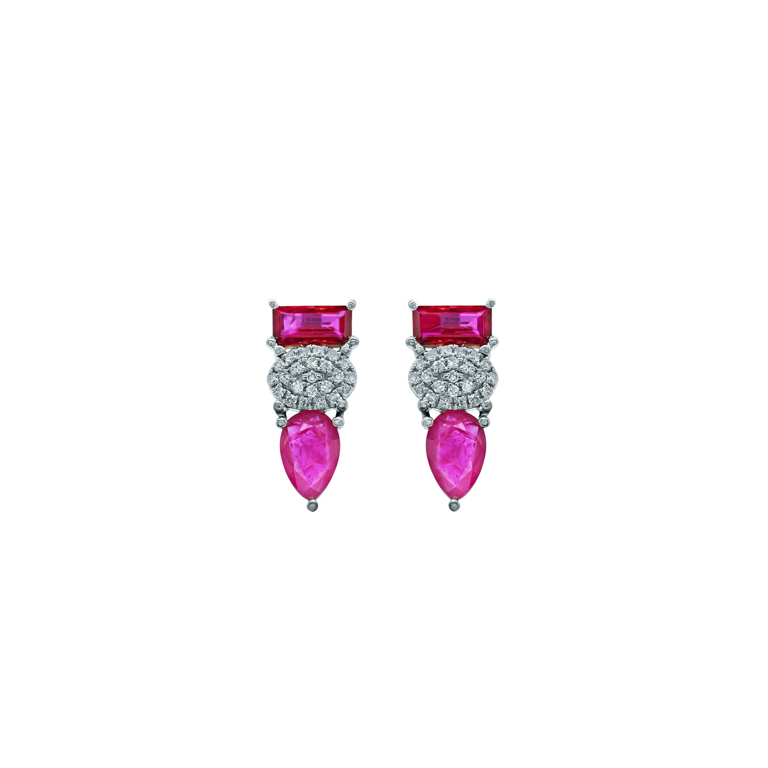 Ruby Earring. Earrings. 18K gold earring. White Gold, yellow gold, rose gold. Perfect Gift. Earring gift. Fine jewelry. Anatol. Kifissia. Golden Hall. Σκουλαρίκι χρυσό. Σκουλαρίκι με ρουμπίνι. Σκουλαρίκι τρυπιτό. Σκουλαρίκι με ρουμπνι. Σκουλαρίκι με διαμάντια. Athens.