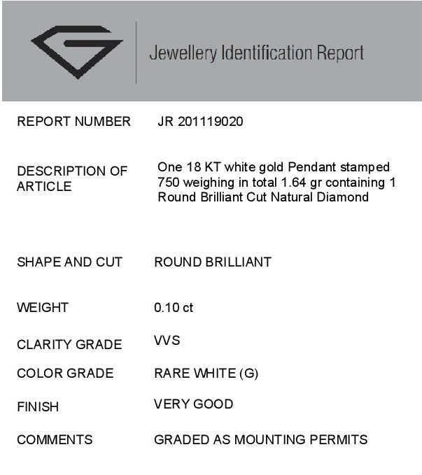 Diamond Certificate.