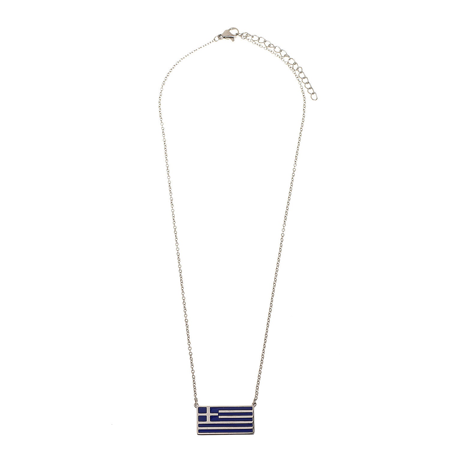 Enamel Greek Flag