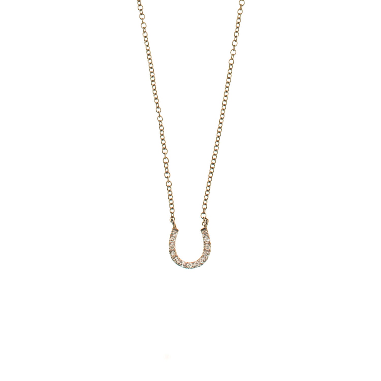 Diamond Horse Shoe Necklace