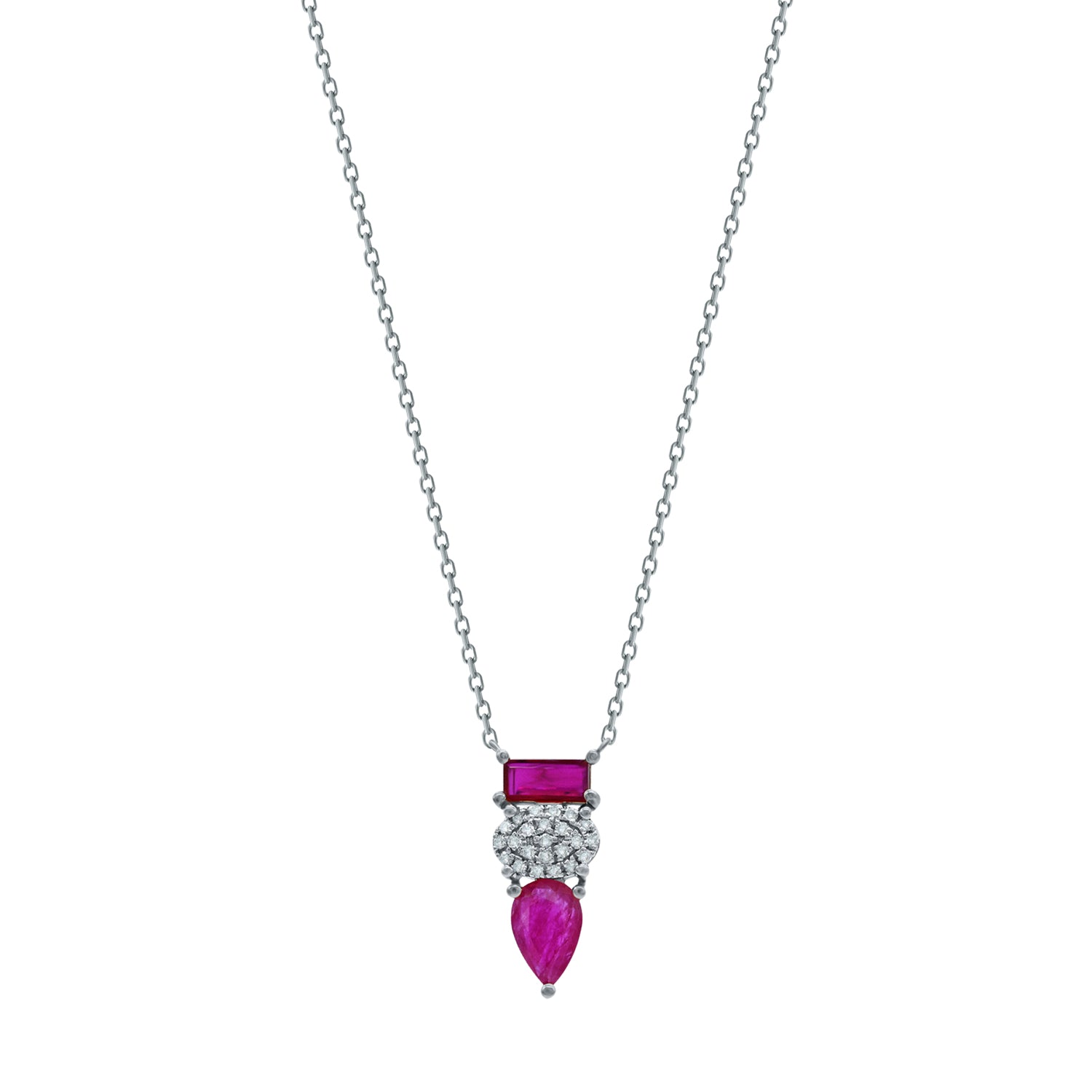 Pebble Ruby Necklace