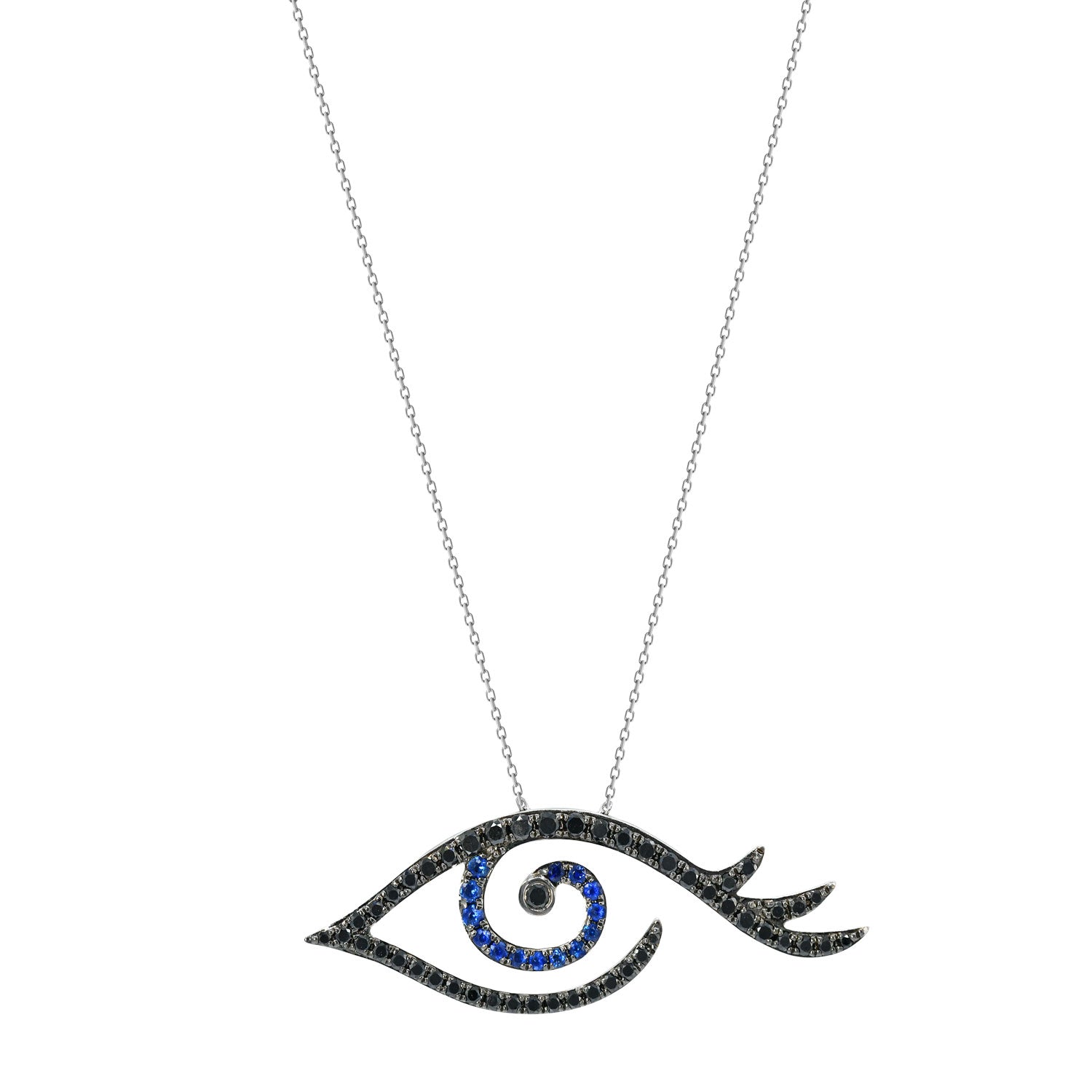 Blue, Black Tattoo Necklace