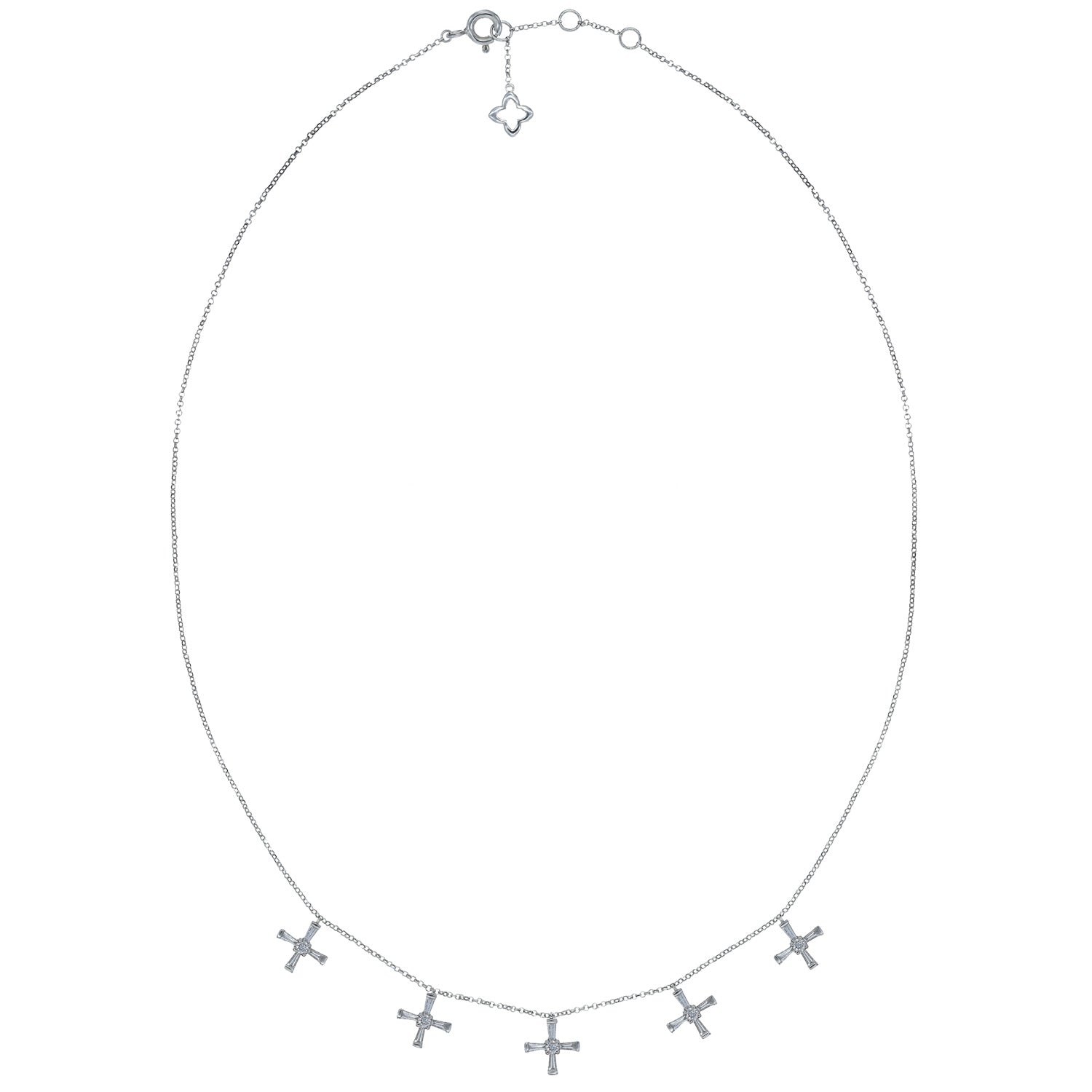 Diamond Crosses Necklace