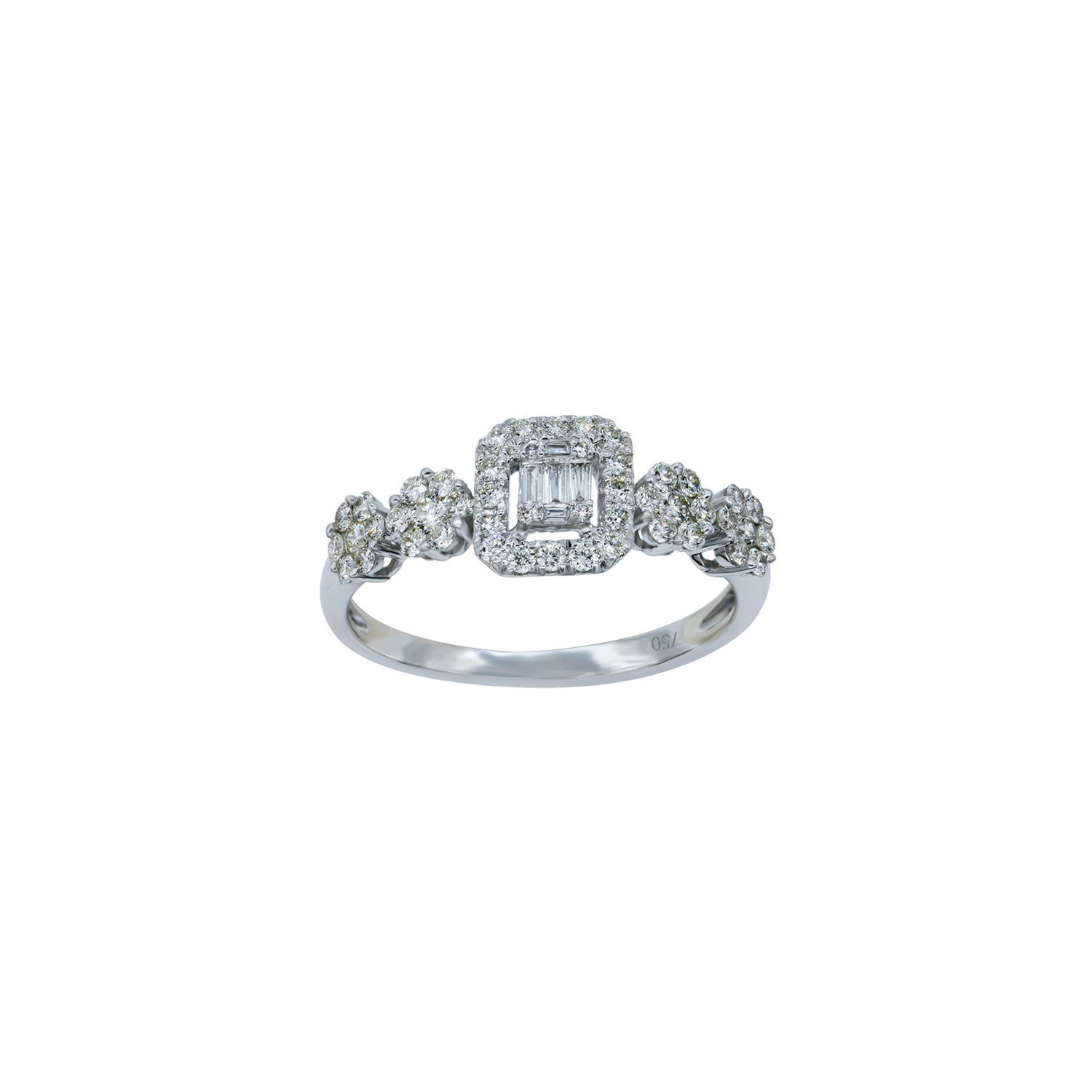 Diamond Ring. White Gold Ring. Δαχτυλίδι χρυσό με μπριγιάν.
