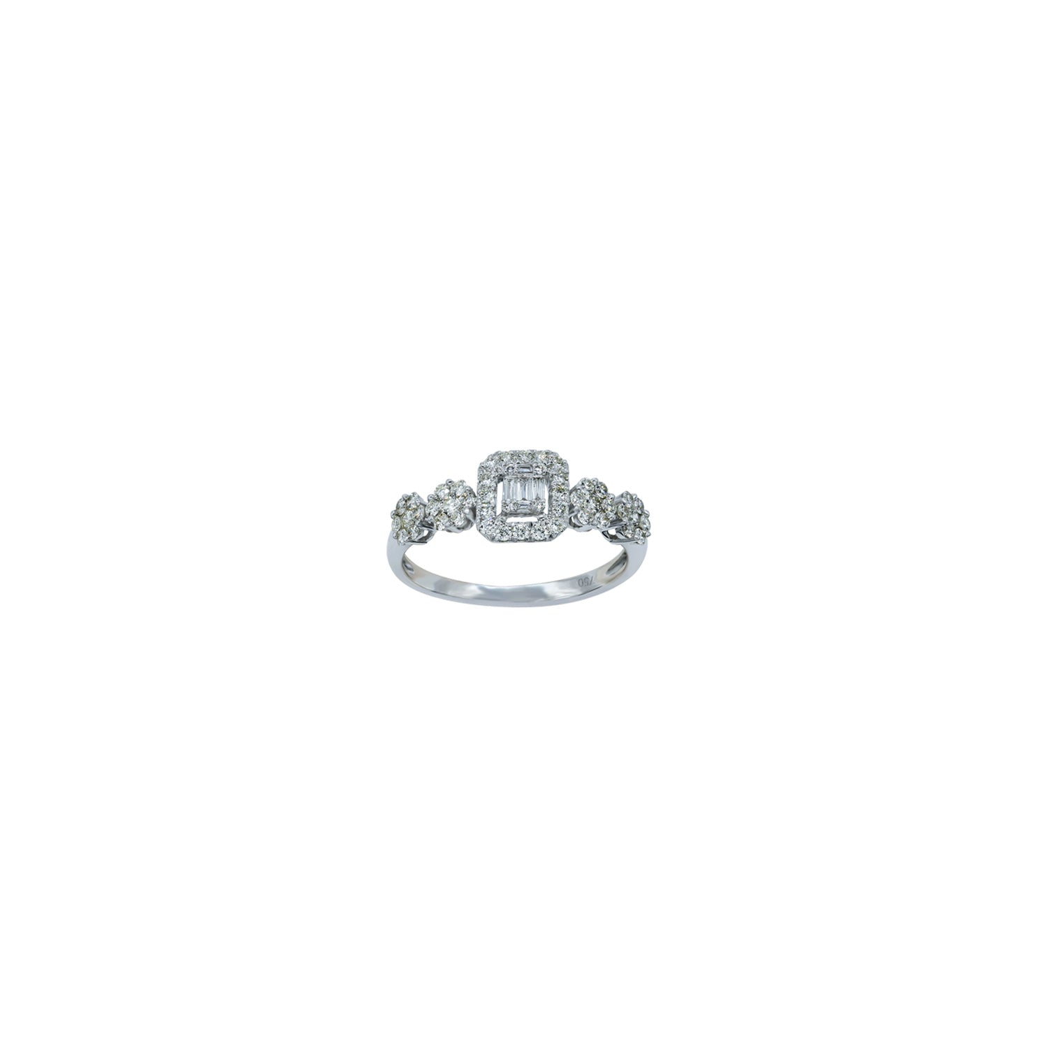 Diamond Ring. White Gold Ring. Δαχτυλίδι χρυσό με μπριγιάν.