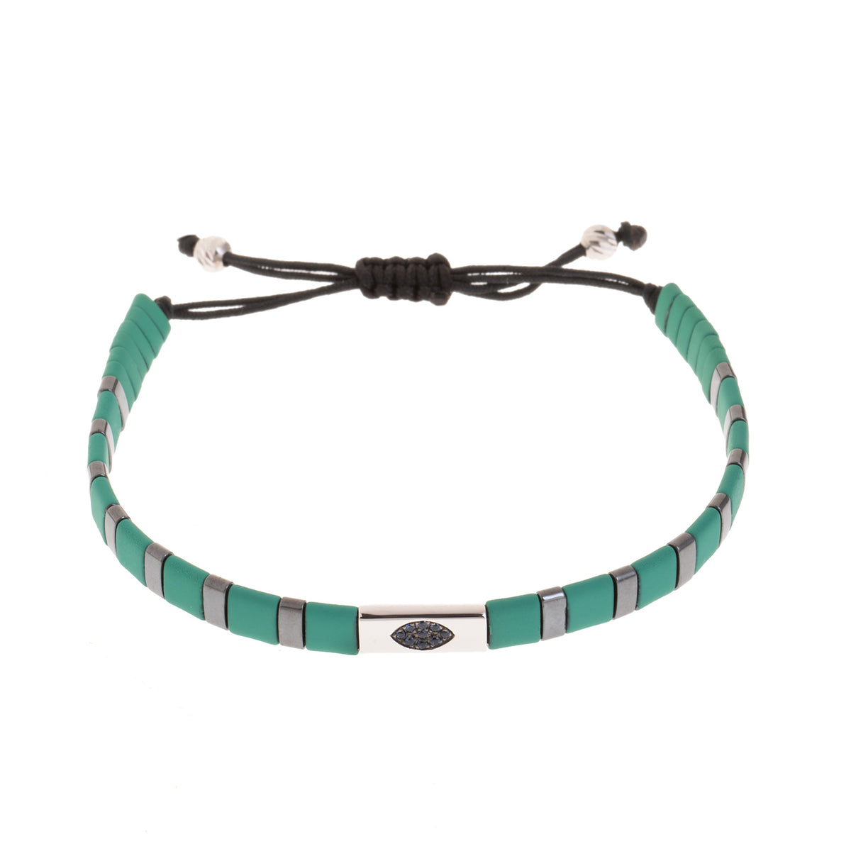 Evil Eye Hematite Beads Bracelet