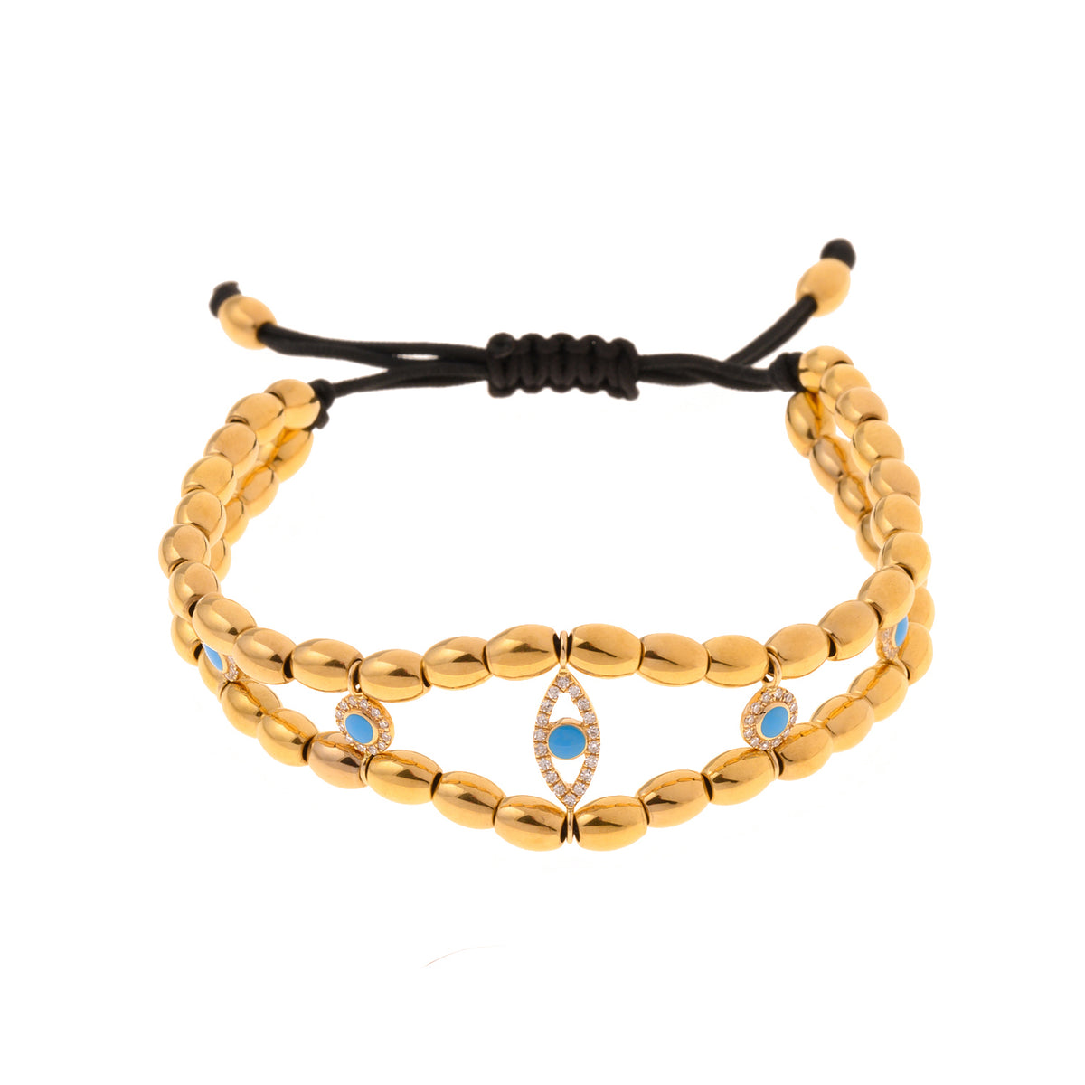 Golden Helix Turquoise Bracelet