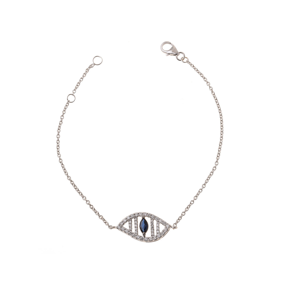 Marquise Sapphire Eye Bracelet