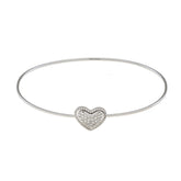 Heart Bangle Bracelet