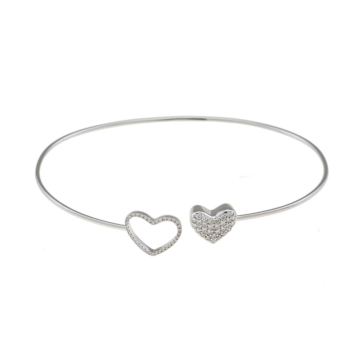 Heart Bangle Bracelet