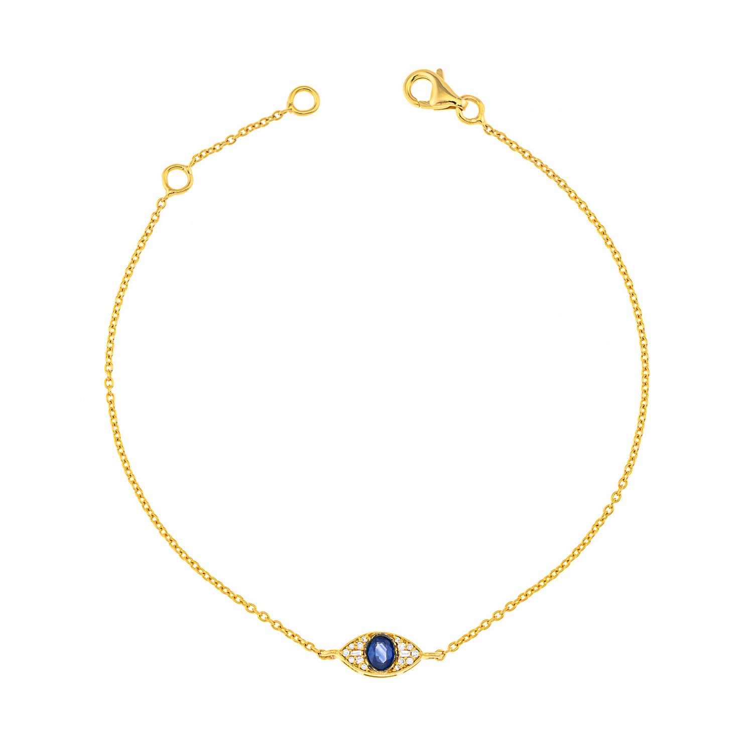 Evil eye bracelet. Diamond evil eye bracelet. Evil eye chain bracelet. Sapphire and diamond eye bracelet. Eye bracelet. Eye jewellery. Anatol jewellery. Χρυσά κοσμήματα. Κόσμημα με μάτι. Βραχιόλι με μάτι. Χρυσό μάτι με μπριγιάν. Ανατολ κοσμήματα.