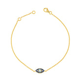 Evil eye bracelet. Diamond evil eye bracelet. Evil eye chain bracelet. Sapphire and diamond eye bracelet. Eye bracelet. Eye jewellery. Anatol jewellery. Χρυσά κοσμήματα. Κόσμημα με μάτι. Βραχιόλι με μάτι. Χρυσό μάτι με μπριγιάν. Ανατολ κοσμήματα.