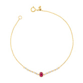 Ruby bracelet. Diamond Bracelet. Gold and diamond bracelet. Fine jewellery. Evan Anatol. Golden Hall. Athens. Greece.