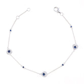 Blue Hearts Bracelet