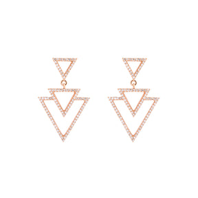 Triangles Outline Earring