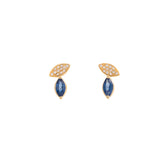 Sapphire Earring. Earrings. 18K gold earring. White Gold, yellow gold, rose gold. Perfect Gift. Earring gift. Fine jewelry. Anatol. Kifissia. Golden Hall. Σκουλαρίκι χρυσό. Σκουλαρίκι  με ζαφείρια. Σκουλαρίκι τρυπητό. Σκουλαρίκι με ζαφείρι. Σκουλαρίκι με διαμάντια. Athens. Κηφισιά. Σκουλαρίκι με μπριγιάν. 