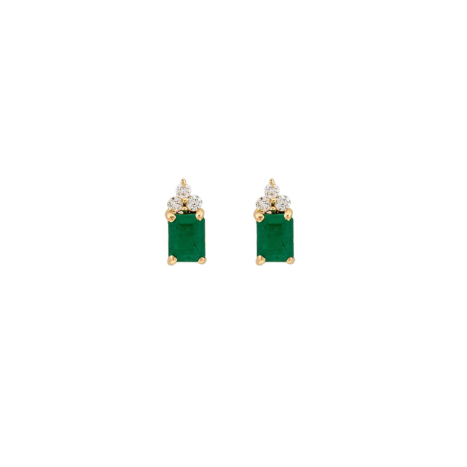 Emerald Earring. Diamond and emerald Earring. Diamond Earring. Anatol jewelry. Fine jewelry. Golden Hall. Kifissia. Vivid green emerald. Σκουλαρίκι με σμαράγδι. Σκουλαρίκι με διαμάντια και σμαράγδι. Σκουλαρίκι με μπριγιάν. Σκουλαρίκι με πράσινη πέτρα. Χρυσά κοσμήματα. Κοσμήματα Κηφισιά. Σκουλαρίκι καρφωτό. 