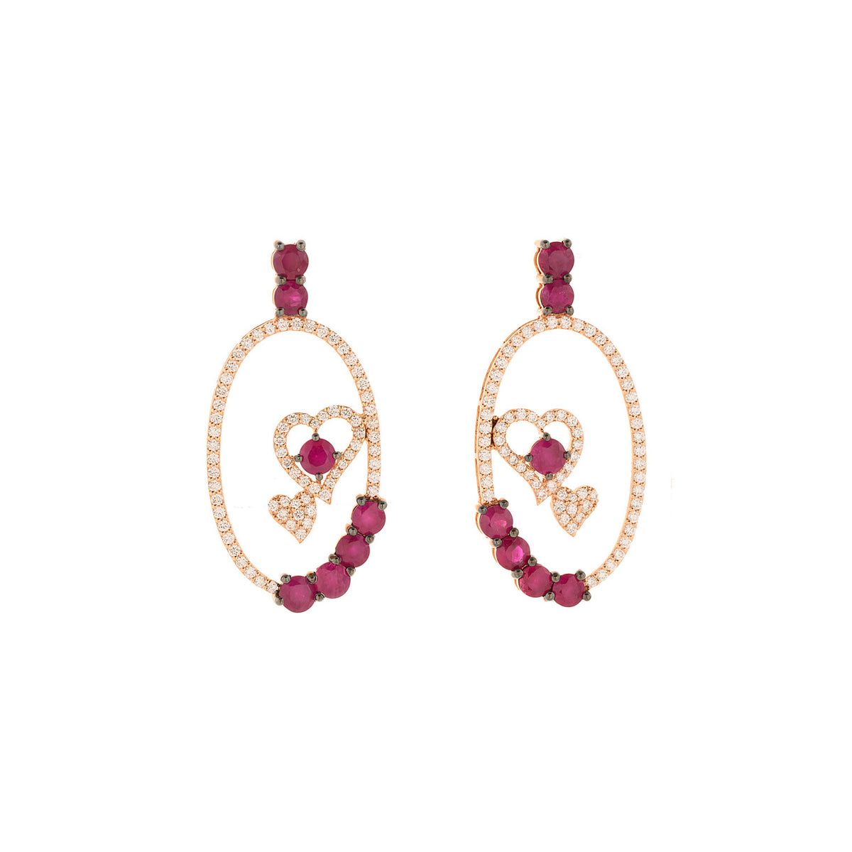 Ruby Earring. Diamond and Ruby Earring. Gift Earring. Gold Earring. Diamond Earring. Precious stone Earring. High end Earring. Anatol jewelry. Fine jewelry. Golden Hall. Kifissia. Red Ruby. Fine jewelry. Earring. Athens. Σκουλαρίκι με διαμάντια. Σκουλαρίκι με ρουμπίνια. Χρυσό σκουλαρίκι. Heart earring.