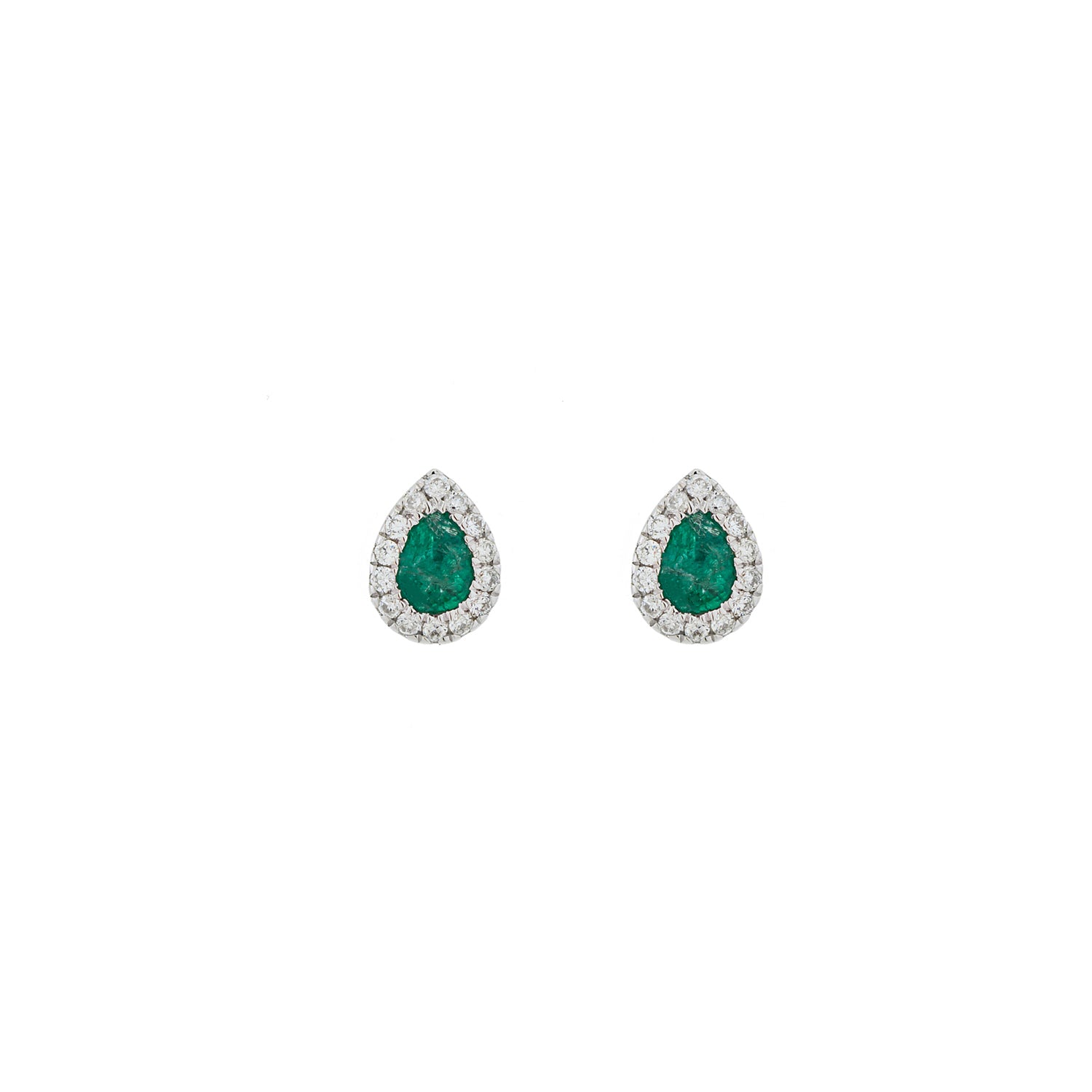 Emerald Earring. Gold and diamond earrings. Anatol. Evan Anatol. Golden Hall. Stud earring. 