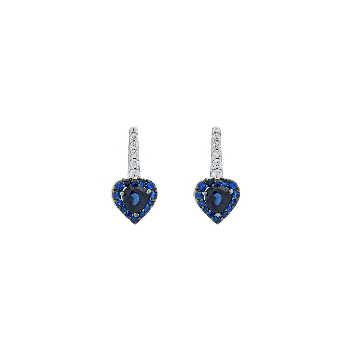 Sapphire Earring. Earrings. 18K gold earring. White Gold, yellow gold, rose gold. Perfect Gift. Earring gift. Fine jewelry. Anatol. Kifissia. Golden Hall. Σκουλαρίκι χρυσό. Σκουλαρίκι  με ζαφείρια. Σκουλαρίκι τρυπητό. Σκουλαρίκι με ζαφείρι. Σκουλαρίκι με διαμάντια. Athens. Κηφισιά. Σκουλαρίκι με μπριγιάν. 