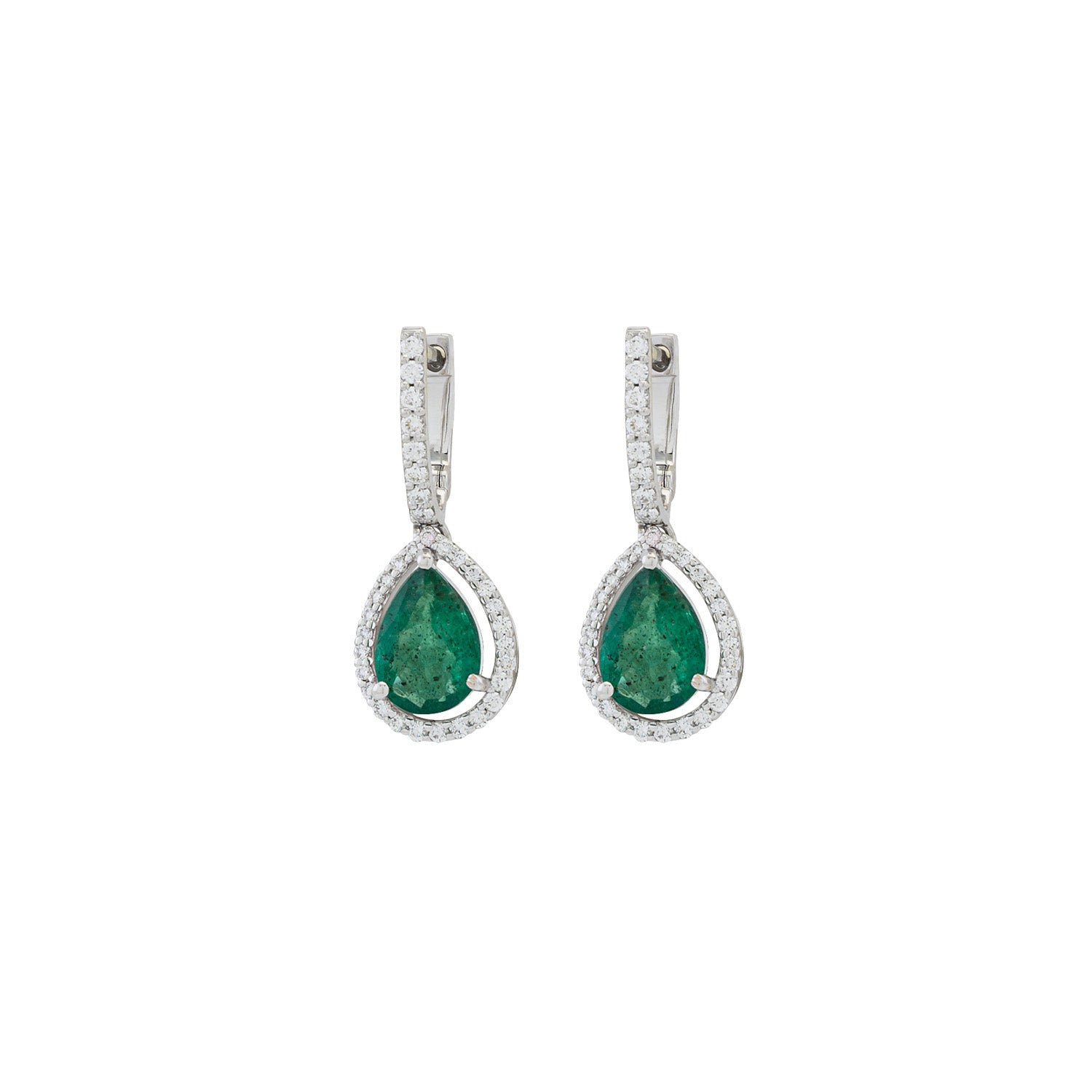 Emerald Earring. Gold and diamond earrings. Anatol. Evan Anatol. Golden Hall. Stud earring. 