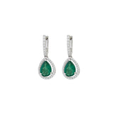 Emerald Earring. Gold and diamond earrings. Anatol. Evan Anatol. Golden Hall. Stud earring. 