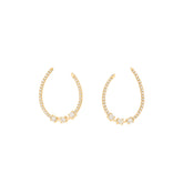 Diamond Hoop earrings. Hoop earrings. Gold hoop earrings. Gold and Diamond hoop earrings. Easy to wear hoops. Diamond hoops. Diamond earrings for gift. Χρυσοί κρίκοι. Διαμαντένιοι κρίκοι. Κρίκος με διαμάντια. Σκουλαρίκια κρίκοι. Σκουλαρίκι για δώρο. Fine jewelry. Anatol. Kifissia. Golden Hall. Athens.