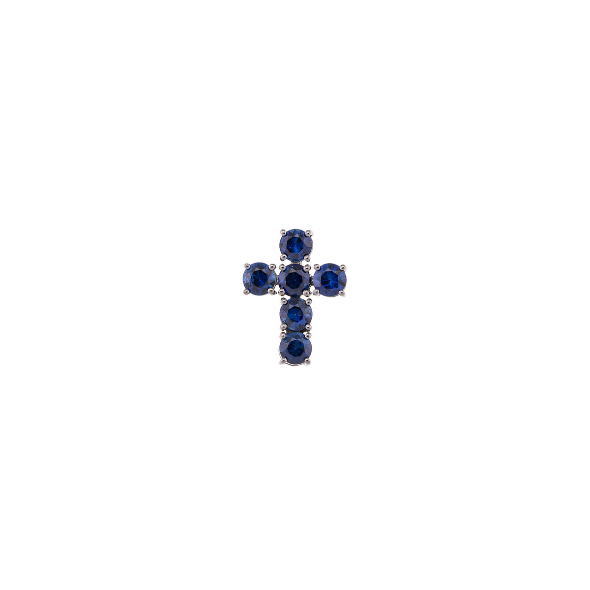 Diamond Cross. Gold and diamond cross. Cross for christening. Cross for baptism. Fine jewellery. Anatol jewellery. Χρυσά κοσμήματα. Κοσμήματα Κηφισιά. Σταυρός χρυσός. Σταυρός με διαμάντια. Βαφτιστικός σταυρός. Σταυρός για βάφτιση.  Σταυρός με μπριγιάν. Blue Sapphire cross. Σταυρος με μπλε ζαφείρια.