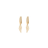 Golden Wing Hoops