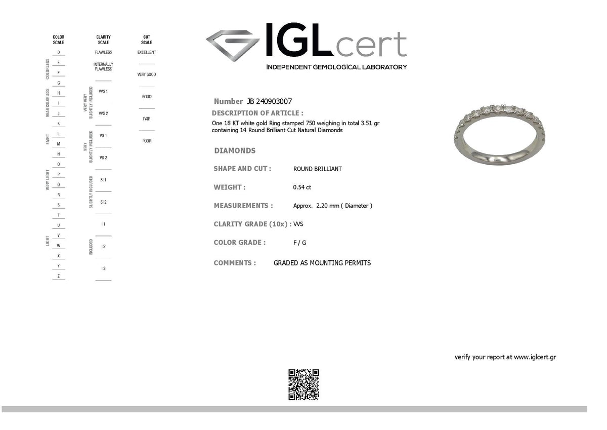 0.54ct Diamond Eternity Ring