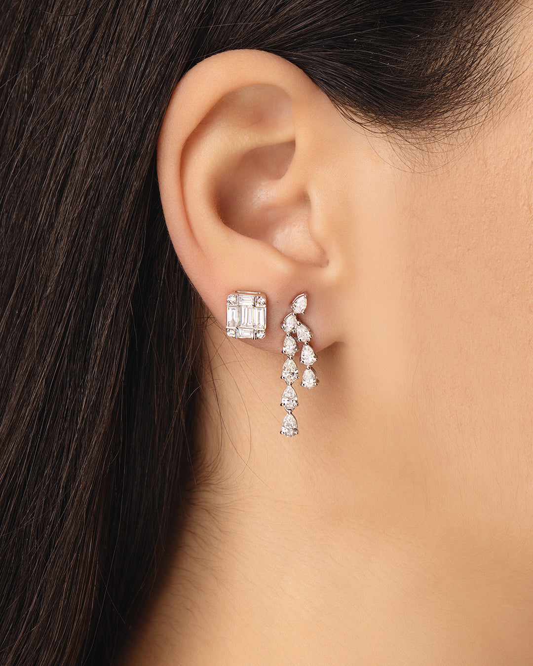 Drops Of Diamond Earrings