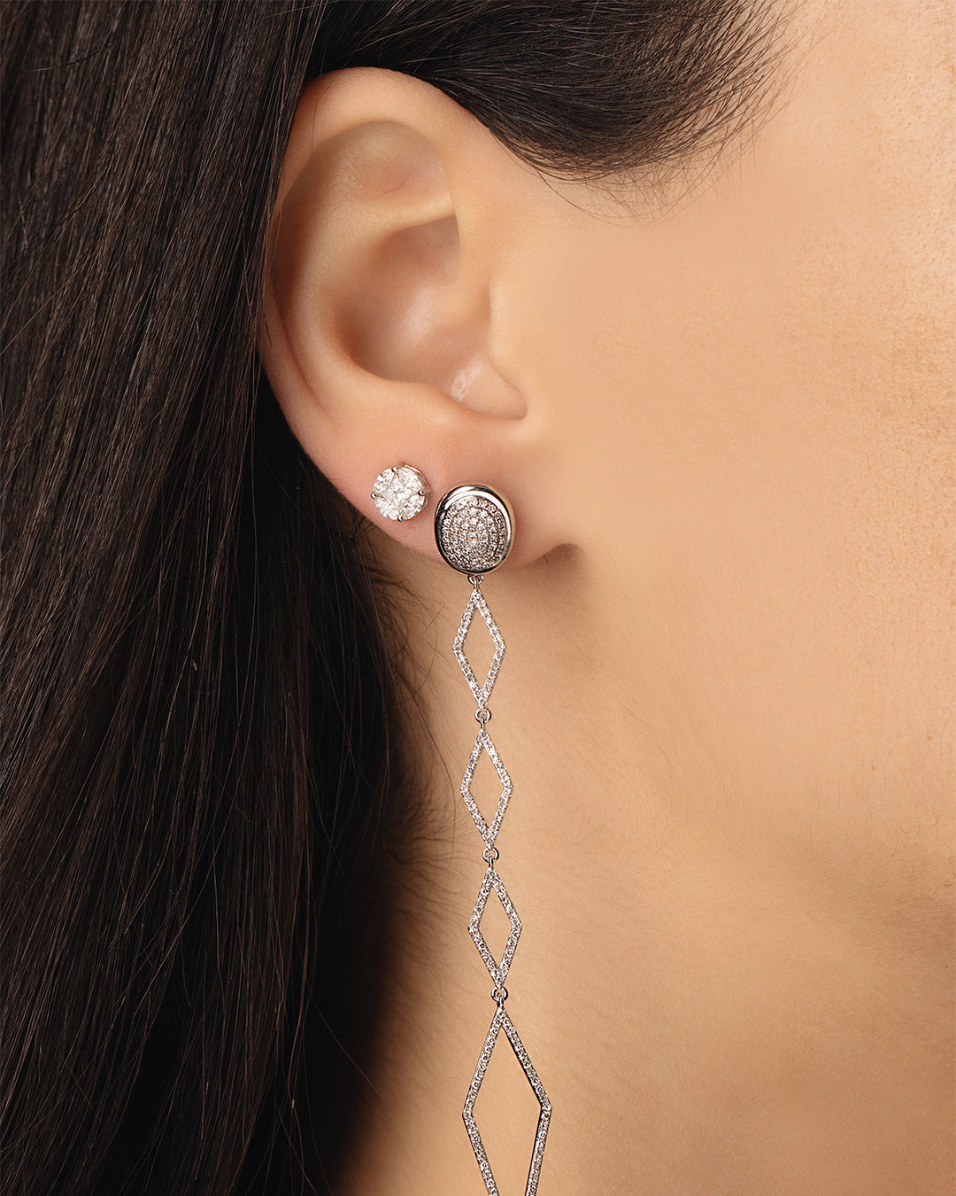 Multi-Diamond Earring Studs
