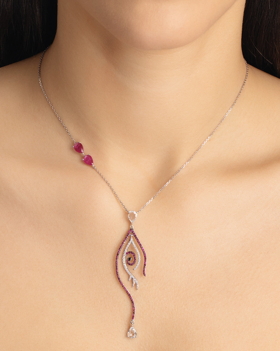Tattoo Ruby Necklace